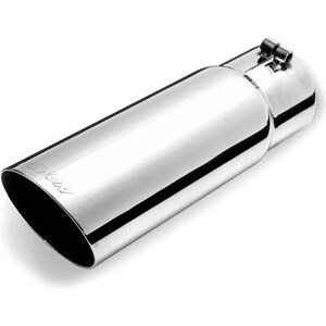 Gibson Exhaust - 500420 - Stainless Single Wall An gle Exhaust Tip