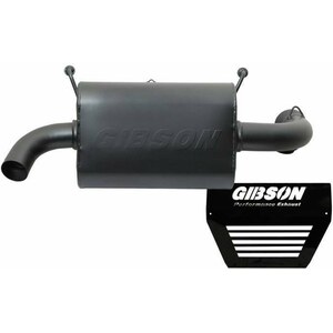 Gibson Exhaust - 98020 - Polaris UTV Single Exhau st  Black Ceramic