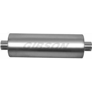 Gibson Exhaust - BM0114 - MWA 3.0in Center/Center 5.0in Round Muffler SS