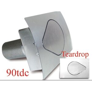 Hagan - 90TDC - Teardrop Fuel Door  Curved Surface