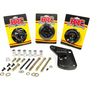 KRC Power Steering - KIT 66347612 - Pulley Kit Serpentine Ford 347SR/JR 12% Red.