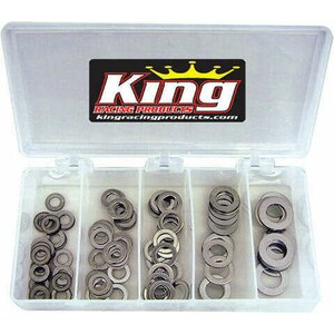 King Racing Products - 2720 - Stainless Washer Kit .030 145pc
