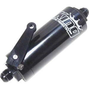King Racing Products - 4342 - Fuel Filter -8 With Shut Off