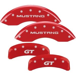 MGP Caliper Cover - 10095SMG1RD - 94-04 Mustang Caliper Covers Red