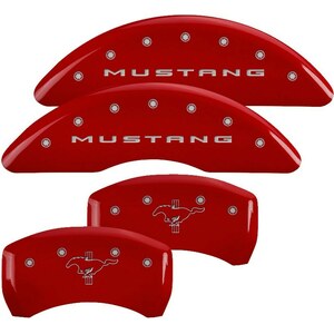 MGP Caliper Cover - 10200SMB2RD - 15-   Mustang Caliper Covers Red