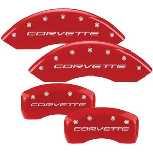 MGP Caliper Cover - 13007SCV5RD - 97- Corvette C5/C6 Caliper Covers Red