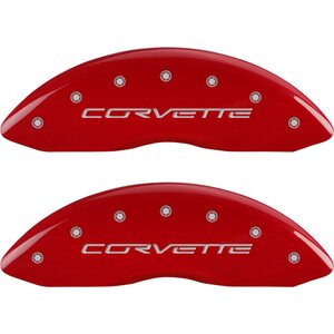 MGP Caliper Cover - 13083SCV6RD - 08-13 Corvette Caliper Covers Red