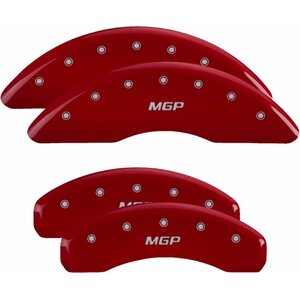 MGP Caliper Cover - 22237SMGPRD - Set of 4 caliper covers Engraved Front and Rear