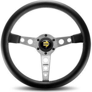 MOMO - PRO35BK0S - Prototipo Steering Wheel Leather Silver Spoke