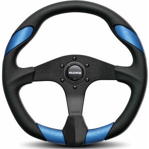 MOMO - QRK35BK0BU - Quark Steering Wheel Polyurethane Blue Insert