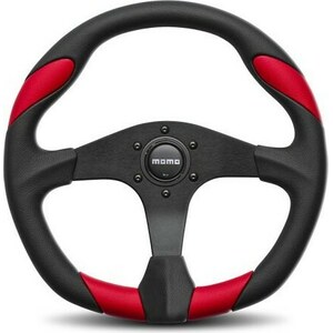 MOMO - QRK35BK0R - Quark Steering Wheel Polyurethane Red Insert