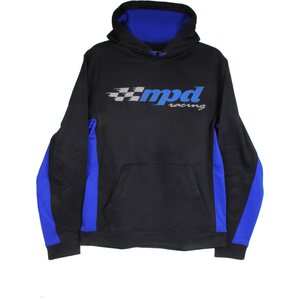MPD Racing - MPD90300L - MPD Sport-Tek Black/Blue Sweatshirt Large
