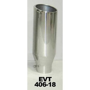 Pypes Performance Exhaust - EVT406-18 - Exhaust Tip 4in x 6in 18in L Polished Bolt-on