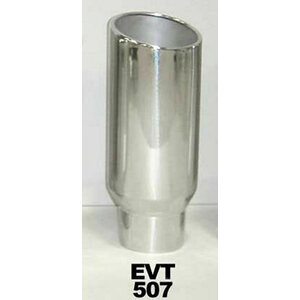 Pypes Performance Exhaust - EVT507 - Exhaust Tip 5in x 7in 18in L Polished Weld-on