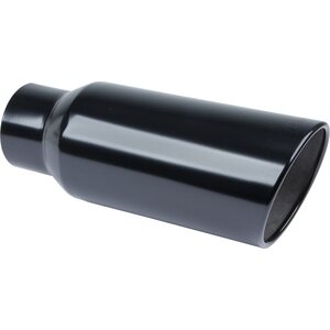 Pypes Performance Exhaust - EVT507B - Exhaust Tip 5in x 7in 18in Rolled Blk Weld-on