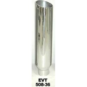 Pypes Performance Exhaust - EVT508-36 - Exhaust Stack 5in x 8in 36in L Polished