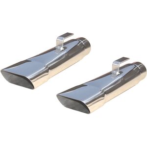 Pypes Performance Exhaust - EVT80 - Exhaust Tips Slip Fit 2.5in Rectangle Slant