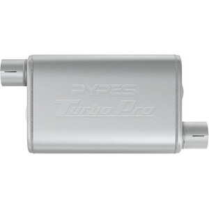 Pypes Performance Exhaust - MVT10 - Turbo Pro Muffler 2.5in Offset In/Out