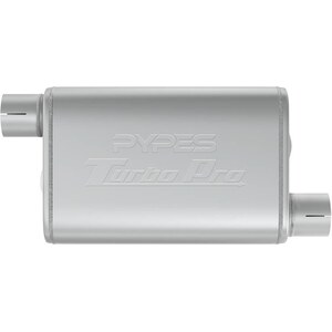 Pypes Turbo Pro Muffler 3.0in Offset In/Out MVT16 Pypes Turbo Pro Muffler 3.0in Offset In/Out MVT16