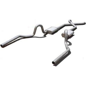 Pypes Performance Exhaust - SGA10S - 64-72 A-Body 2.5in Exhaust System w/X-Pipe