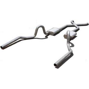 Pypes Performance Exhaust - SGA11S - 64-72 A-Body 2.5in Exhaust System w/X-Pipe