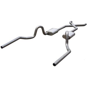 Pypes Performance Exhaust - SGA13T - 64-74 GM A Body Crossmem ber Back Exhaust 3in