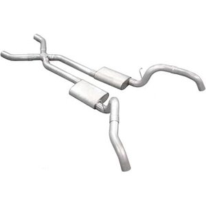 Pypes Performance Exhaust - SGF60S - 67-69 Camaro V8 2.5in Exhaust System w/X-Pipe