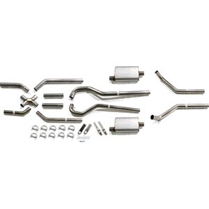Pypes Performance Exhaust - SGT79R - 67-87 GM 2WD Truck 2.5in Crossmember Back Exhaust