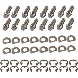 Stage 8 Fasteners - 8953 - S/S Header Bolt Kit - 6pt. 3/8-16 x 1in (16)