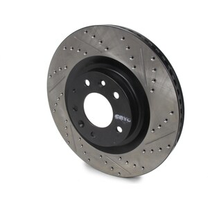 StopTech - 127.45080CL - Sport Cryo Drilled/Slott ed Brake Rotor; Front Le