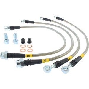 StopTech - 950.66504 - SPORTSTOP STAINLESS STEE L BRAKE LINE
