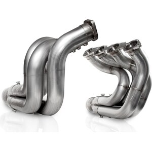Stainless Works - DNBBC225S238 - Downswept BBC Dragster Header 2-1/4in to 2-3/8