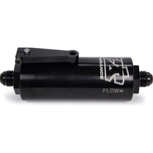 Ti22 Performance - TIP5508 - 8 AN Fuel Filter With Shutoff Black 100 Micron