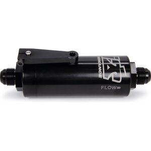 Ti22 Performance - TIP5510 - 10 AN Fuel Filter With Shutoff Black 100 Micron