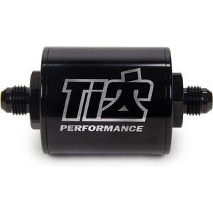 Ti22 Performance - TIP5526 - 6 AN Fuel Filter Short Style 100 Micron Black
