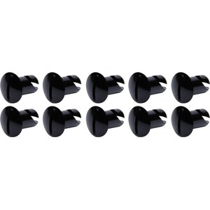 Ti22 Performance - TIP8102 - Oval Head Dzus Buttons .500 Long 10 Pack Black