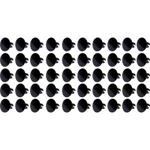 Ti22 Performance - TIP8110-50 - Large Head Dzus Buttons .500 Long 50 Pack Black