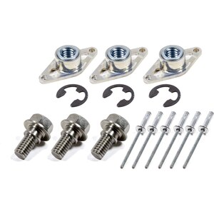 Triple X Race Components - SC-WH-7821 - Wheel Cover Retainer Kit 1-3/8 SS Bolt 3-Pack