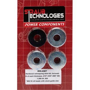 Straub Technologies - 800-4307 - Valve Spring Shim Kit 16 Each .015/.030/.060