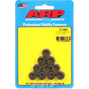 ARP - 301-8344 - Hex Nut Kit w/Flange 5/16-18 (10pk)