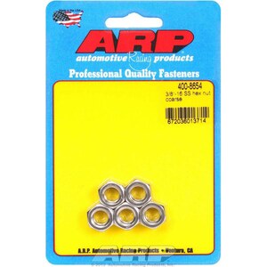 ARP - 400-8654 - S/S Hex Nuts - 3/8-16 (5)