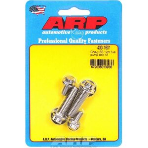 ARP - 430-1601 - S/S Chevy Fuel Pump Bolt Kit 12pt.