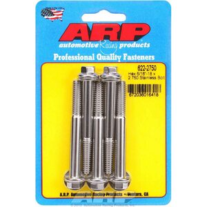 ARP - 622-2750 - S/S Bolt Kit - 6pt. (5) 5/16-18 x 2.750