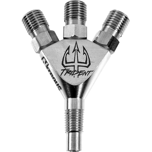Nitrous Outlet 00-40014 - Trident 1/16 Inch NPT Three Stage Dry Nitrous Nozzle Straight Discharge Stainless