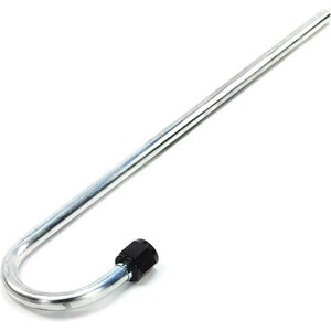 Nitrous Outlet 00-35020 - 180 Degree Aluminum Pressure Relief Tube Black 8AN B-Nut