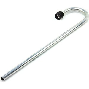 Nitrous Outlet 00-35020 - 180 Degree Aluminum Pressure Relief Tube Black 8AN B-Nut