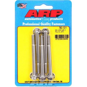 ARP - 760-1011 - S/S Bolt Kit 6pt 6mm x 1.00 x 70mm