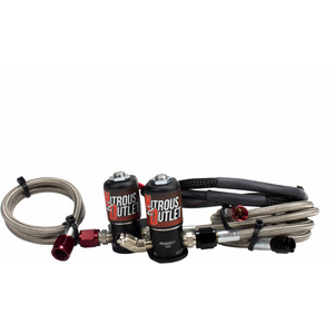 Nitrous Outlet 00-10067-10 - The Quick Fix EFI Single Nozzle System Gas/E85 5-55psi 35-200 HP 10lb Bottle