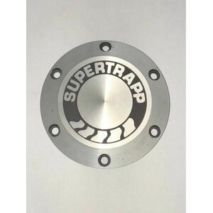 SuperTrapp - 402-3046 - 4in Aluminum End Cap & Shield w/Logo