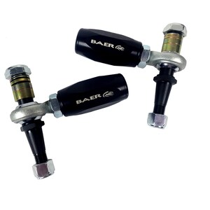Baer Brakes - 3301009 - Tie Rod End - Bump Steer Adjuster - Tracker - Adjustable - Aluminum - Black Anodized - GM Y-Body 1988-2013